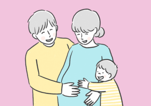 妊婦とその家族